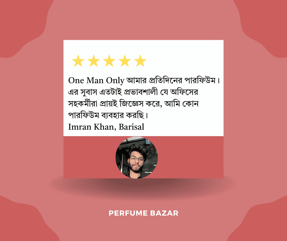 Elegant men's perfume review with five-star rating from Perfume Bazar, showcasing customer satisfaction with premium fragrances. Ideal for those seeking high-quality men's perfumes online.